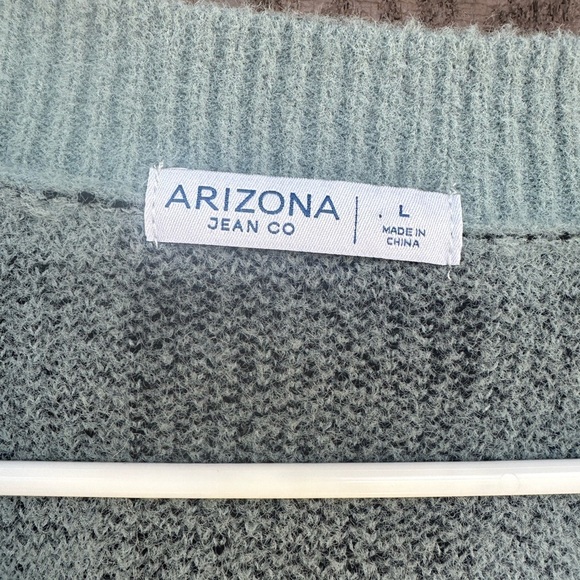 NWT Arizona Jean Company Cropped Cardigan Size Large - Picture 5 of 7